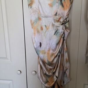 Elegant Multicolor Strapless Dress